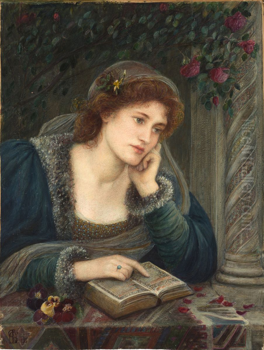 Beatrice Oil Painting by Marie Spartali Stillman