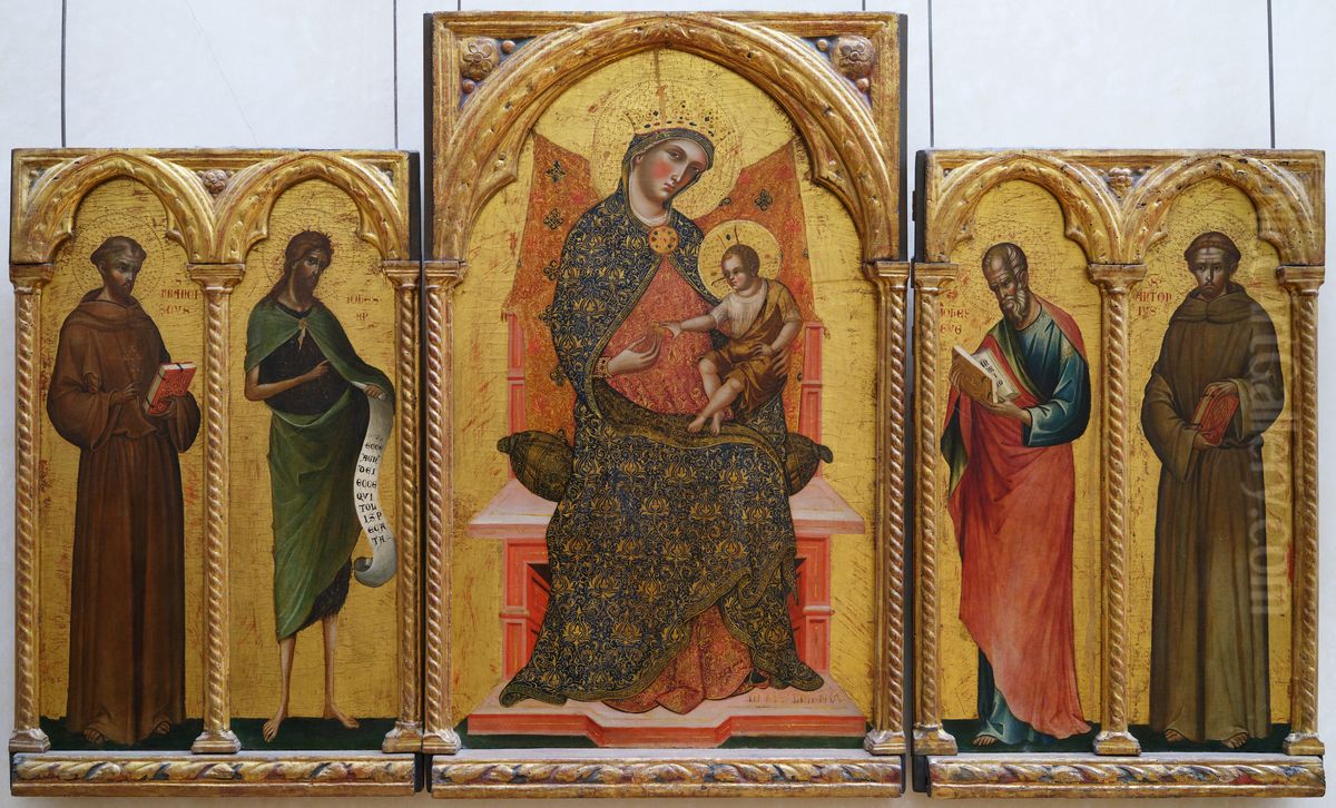 La Vierge et l'Enfant Oil Painting by Paolo Veneziano