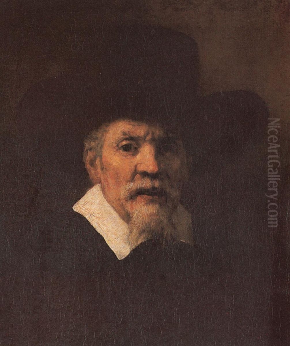 Portrait of Arnout Tholinx (1607-1679) Oil Painting by Rembrandt