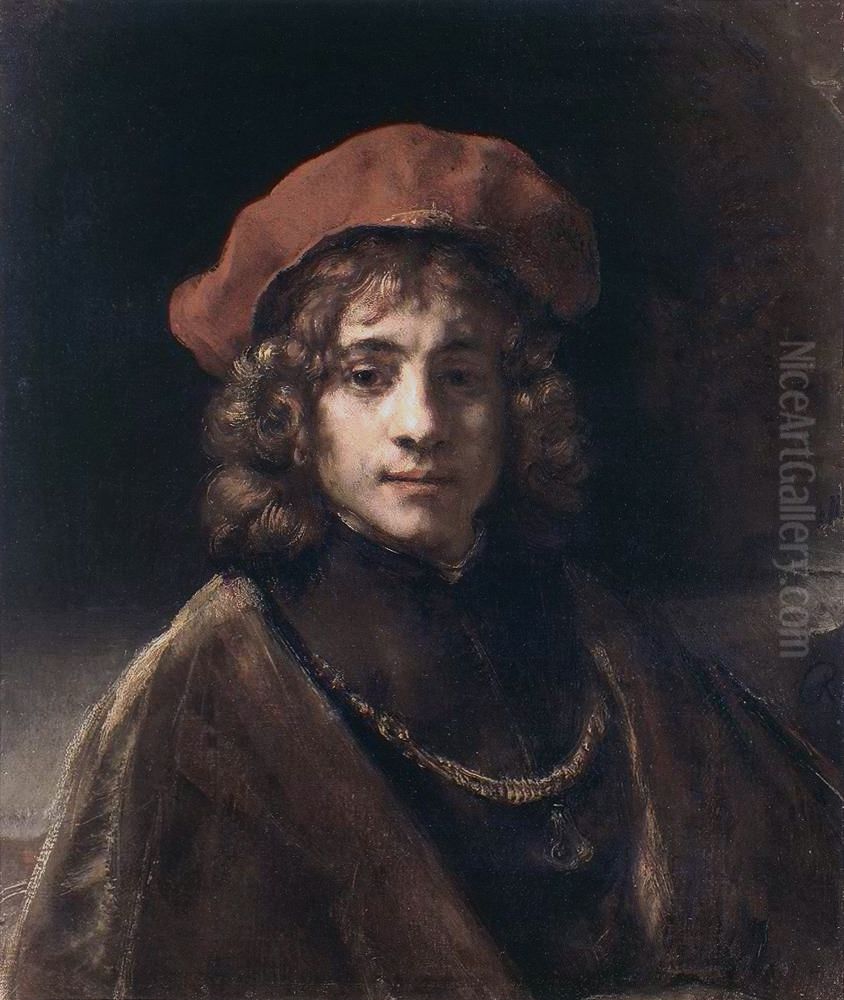 Portrait of Titus Oil Painting by Rembrandt
