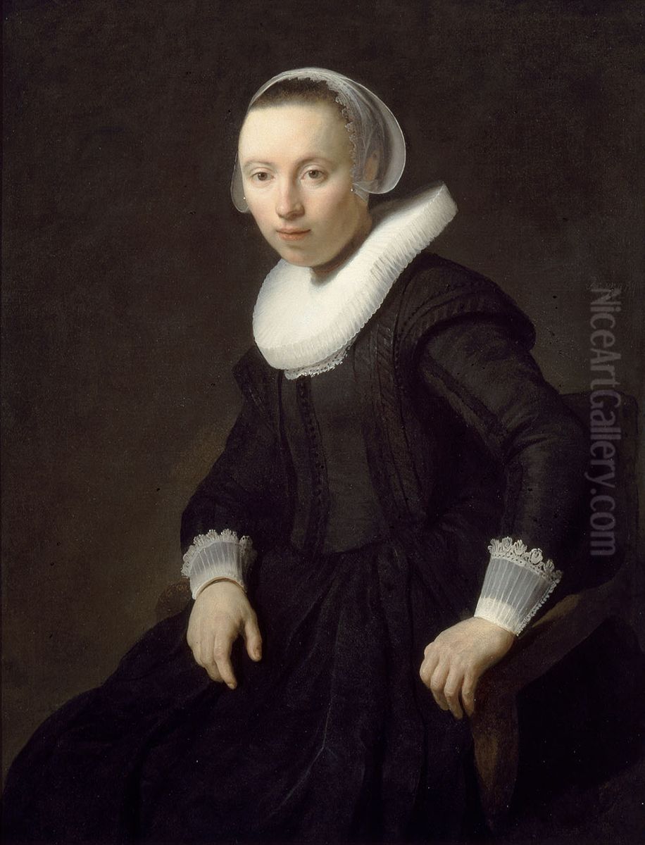 Portrait of a woman Oil Painting by Rembrandt