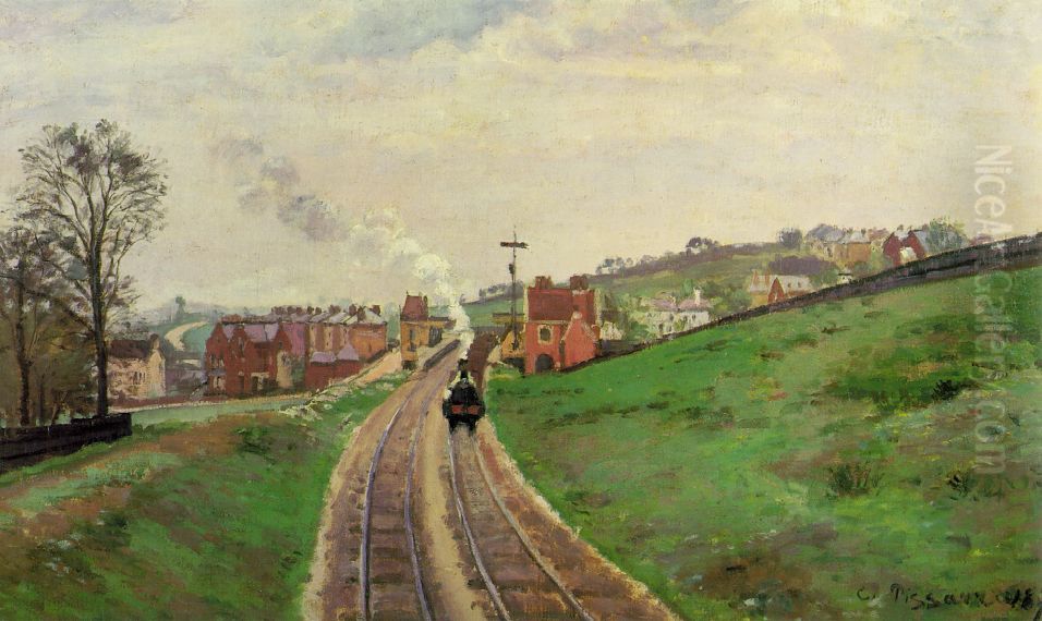 Lordship Lane Station, Dulwich Oil Painting by Camille Pissarro