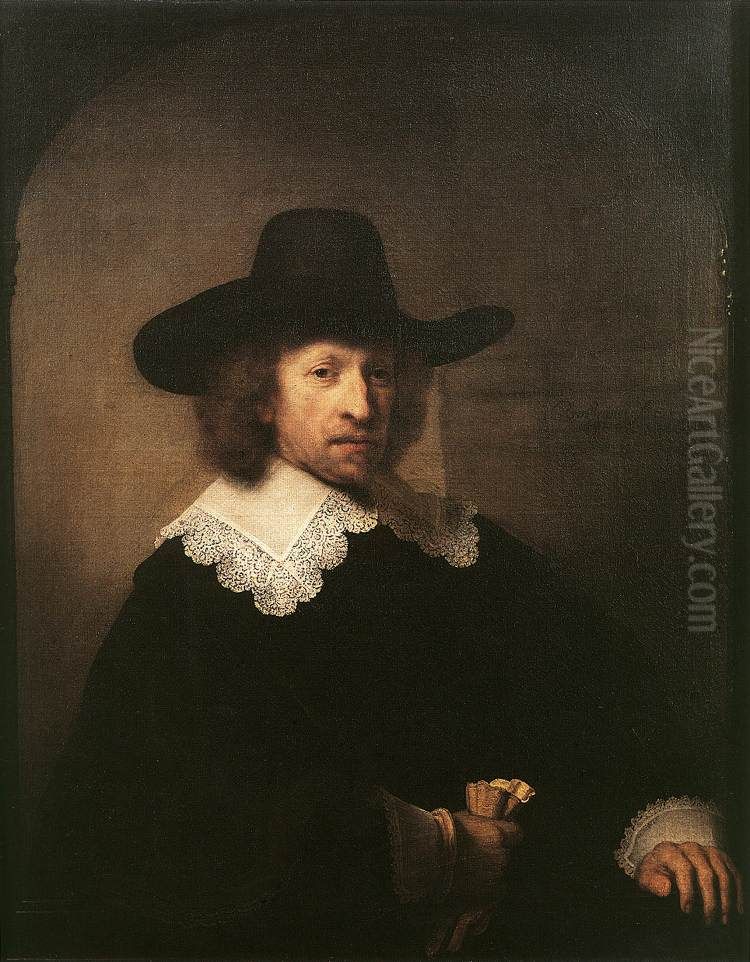 Portrait of Nicolaas van Bambeeck Oil Painting by Rembrandt