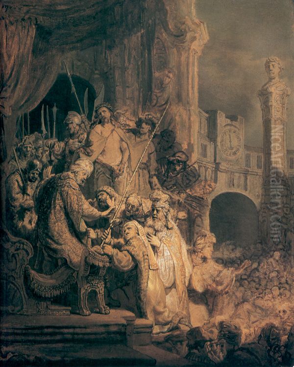 Ecce Homo Oil Painting by Rembrandt