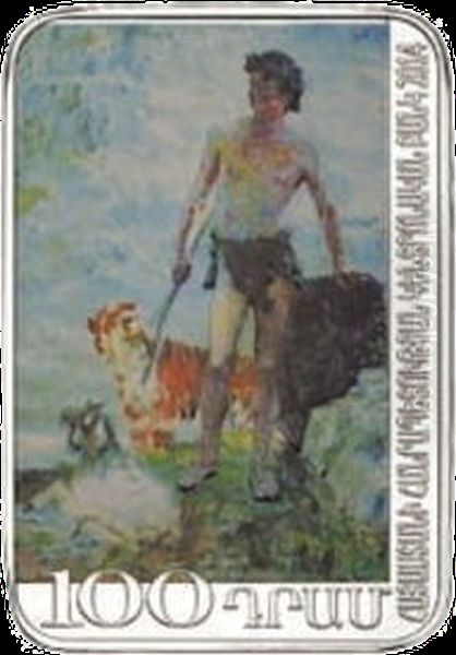 Young David Oil Painting by Eduard Isabekyan