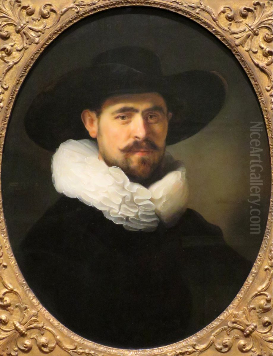 Portrait of a 41 year old man, probably Pieter Seijen Oil Painting by Rembrandt