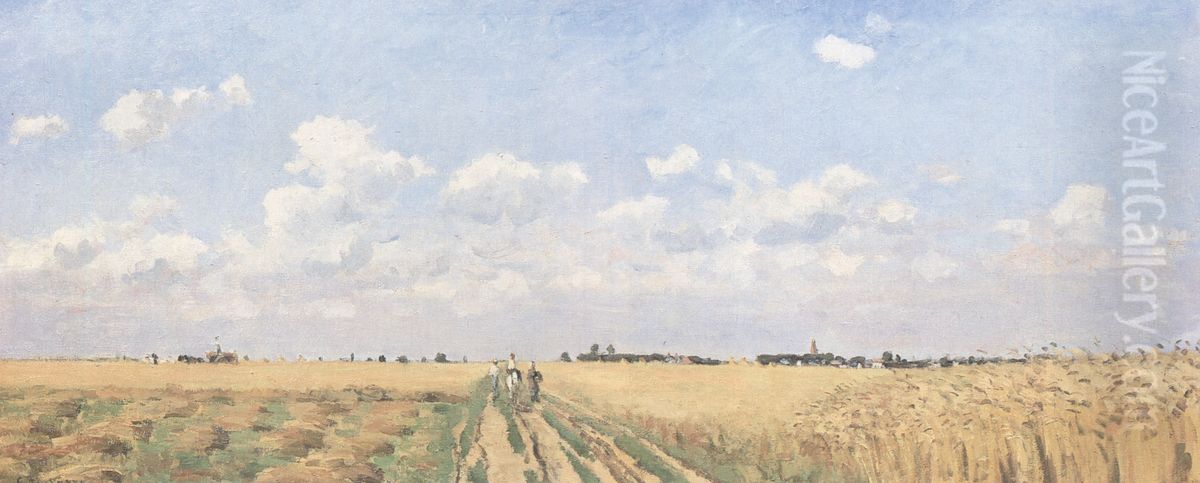 Sommer Oil Painting by Camille Pissarro