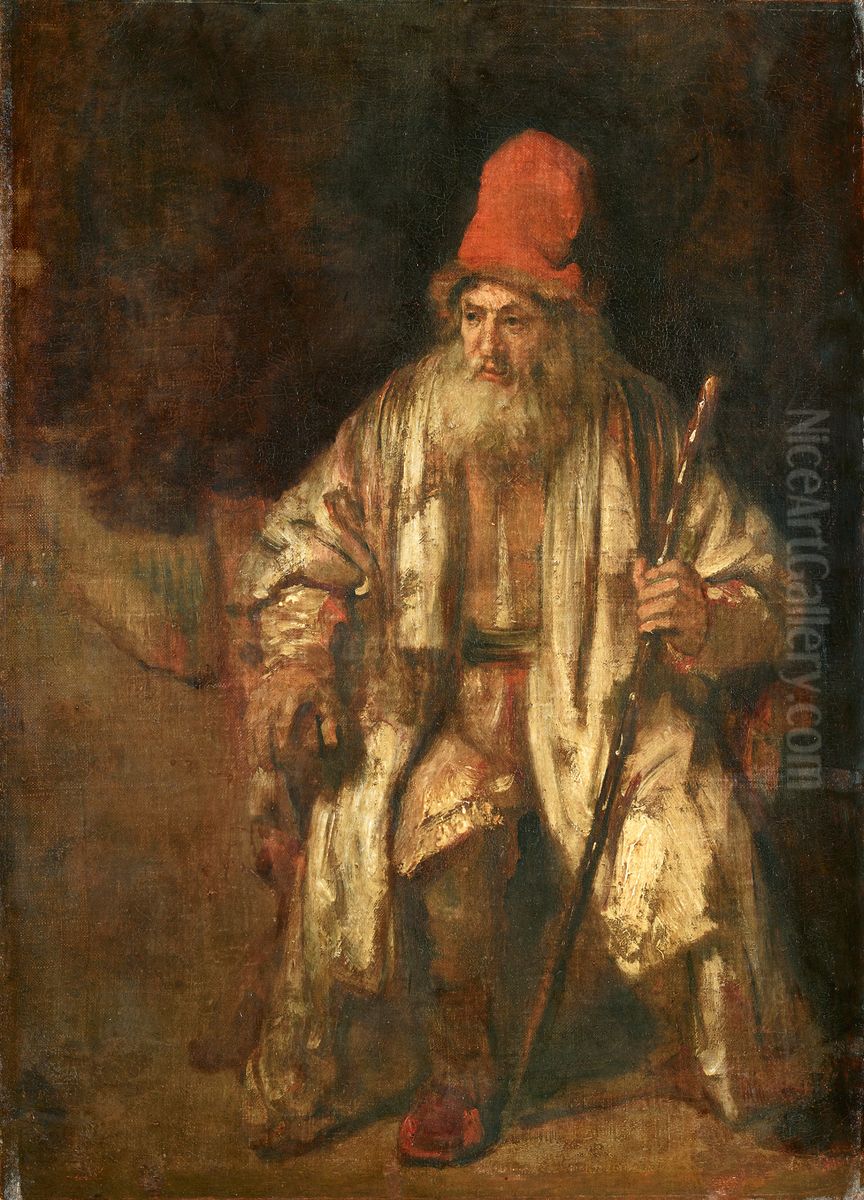 Der Alte mit der roten Mutze Oil Painting by Rembrandt