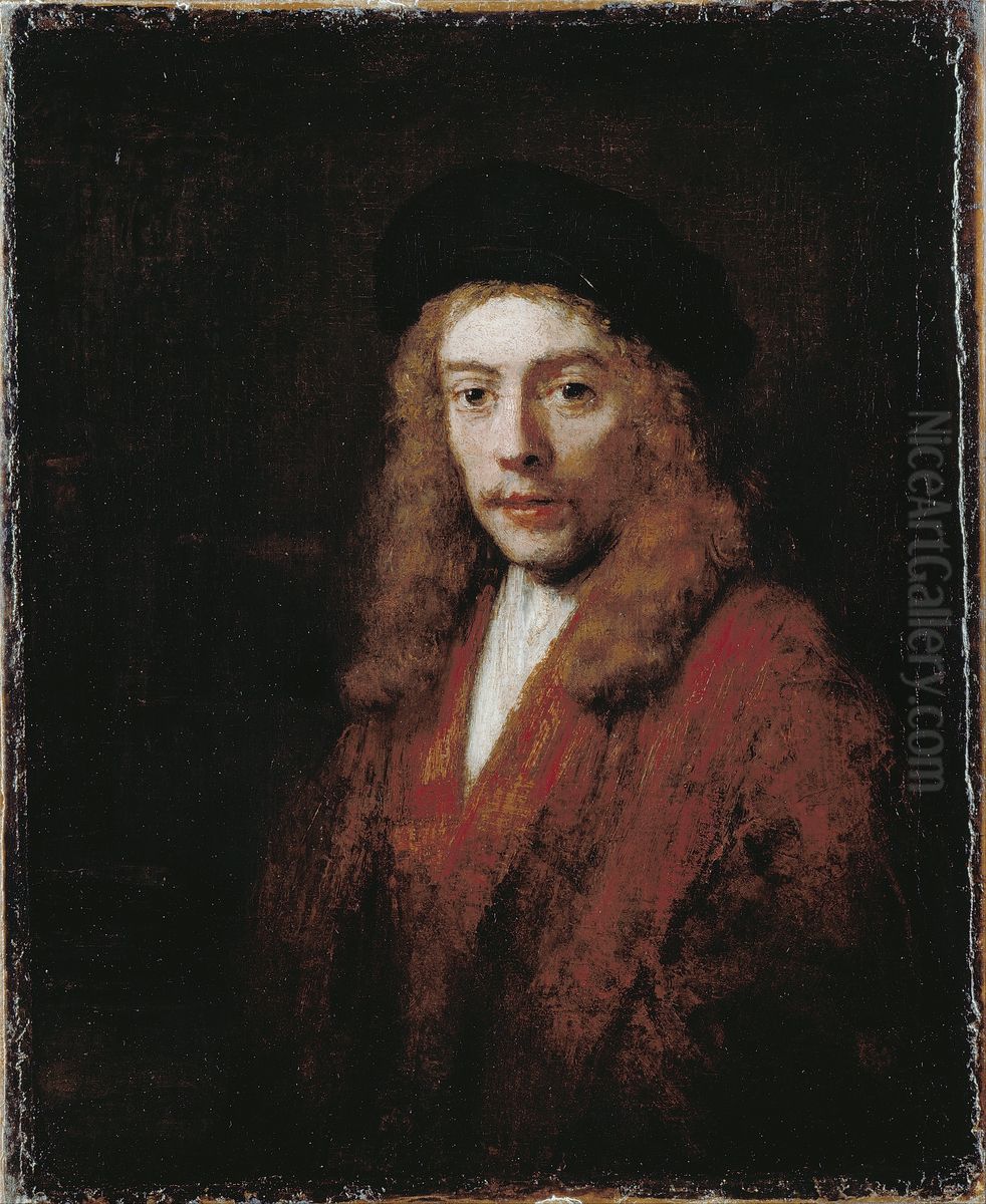A Young man, perhaps the Artist's Son Titus Oil Painting by Rembrandt