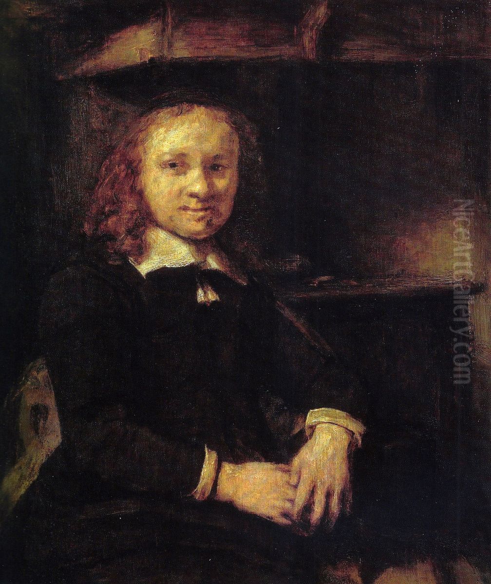 Portrait of Jan Boursse Oil Painting by Rembrandt