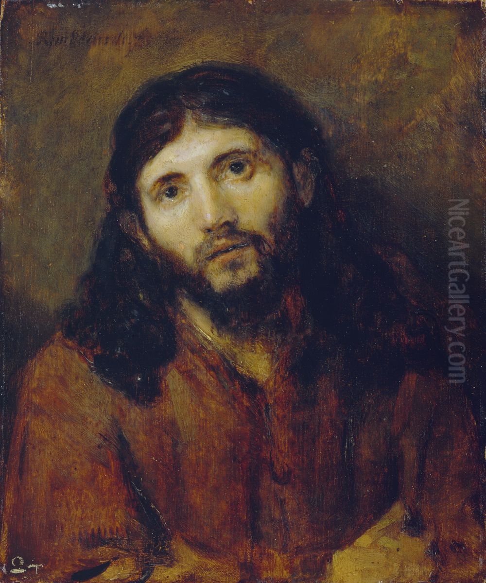 Christ Oil Painting by Rembrandt