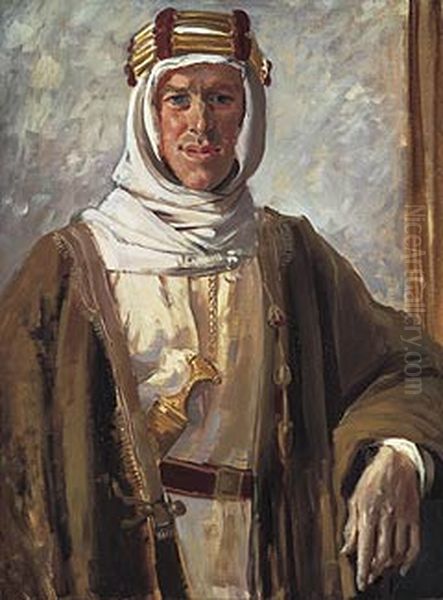 Colonel T.E. Lawrence Oil Painting by Augustus John