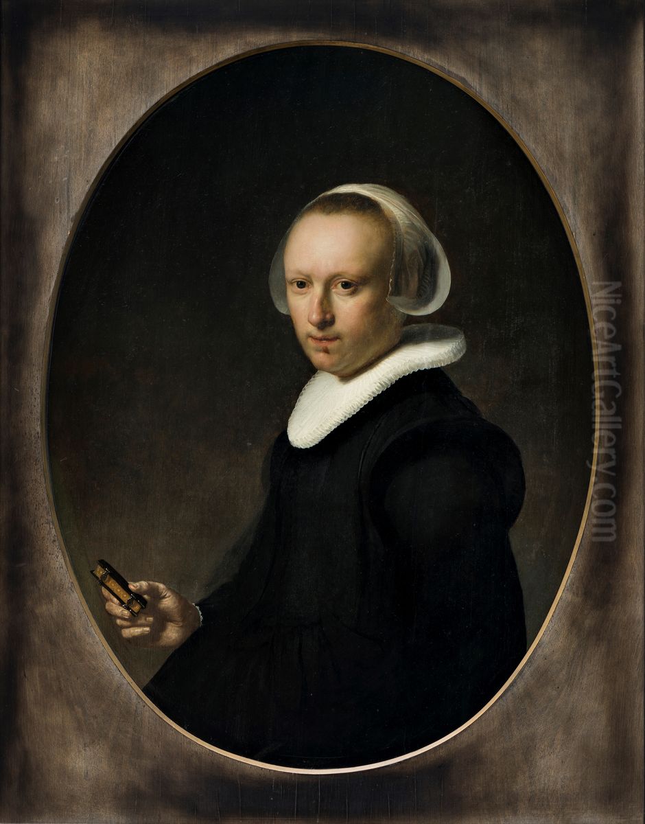 Portrait of a 39 year old woman Oil Painting by Rembrandt