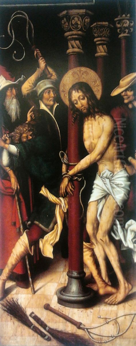 Flagellation of Christ. Oil Painting by Sigmund Holbein