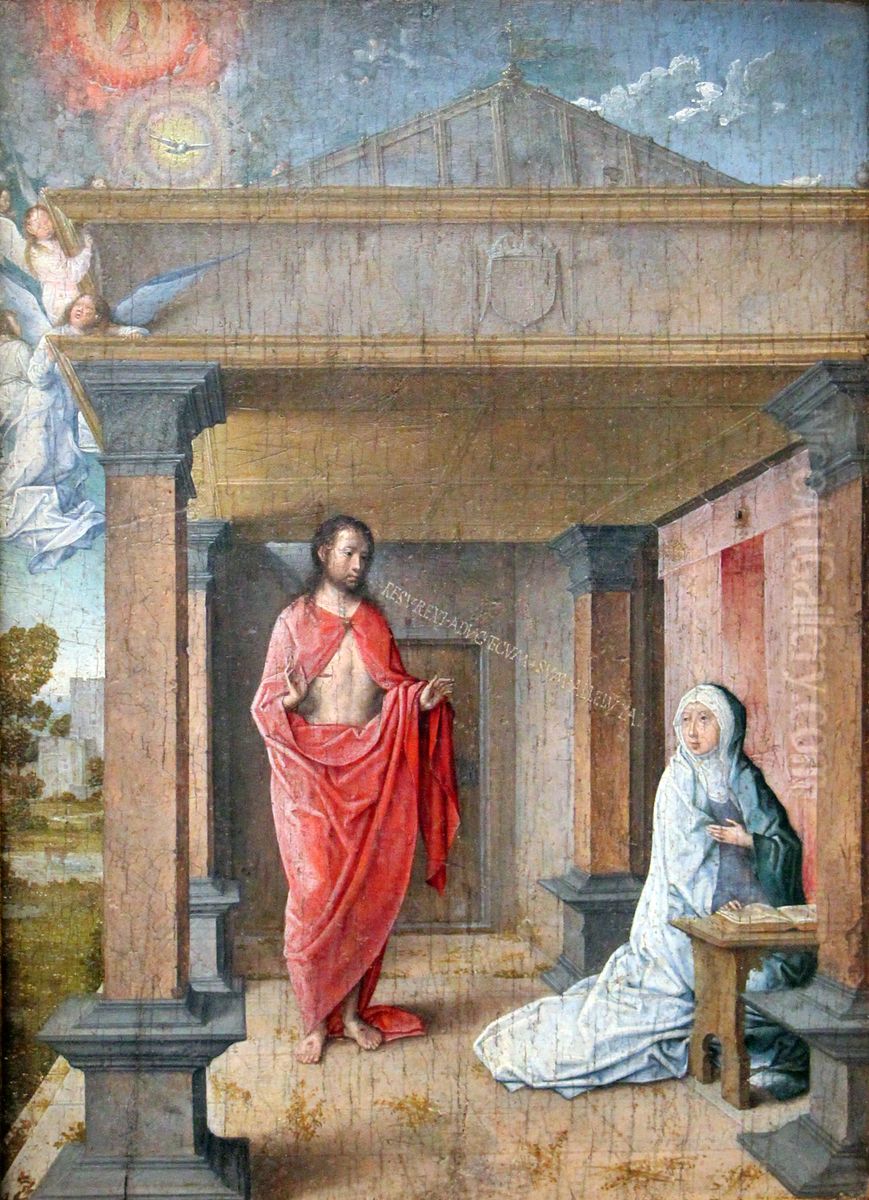 Christ Appears to Mary Oil Painting by Juan De Flandes