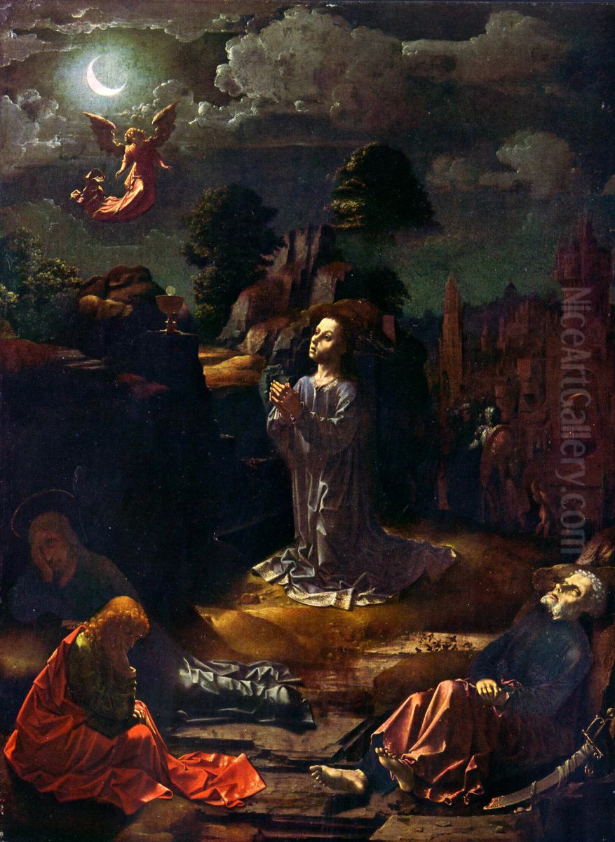 Jesus Christ on the Mount of Olives Oil Painting by Jan Gossaert