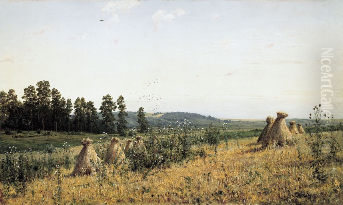 Polesie Landscape Oil Painting by Ivan Shishkin