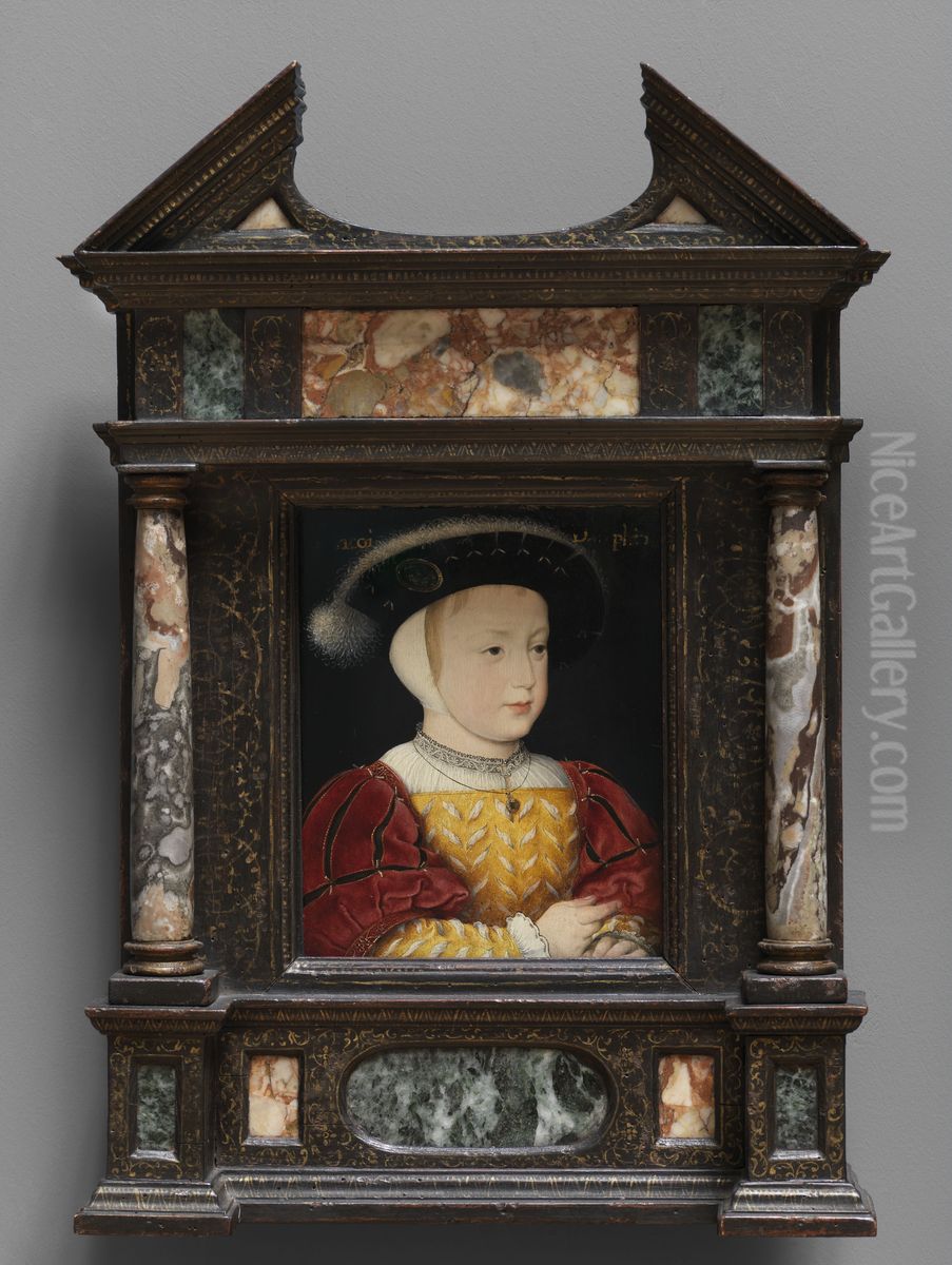 De dauphin Frans, zoon van Frans I Oil Painting by Jean Clouet