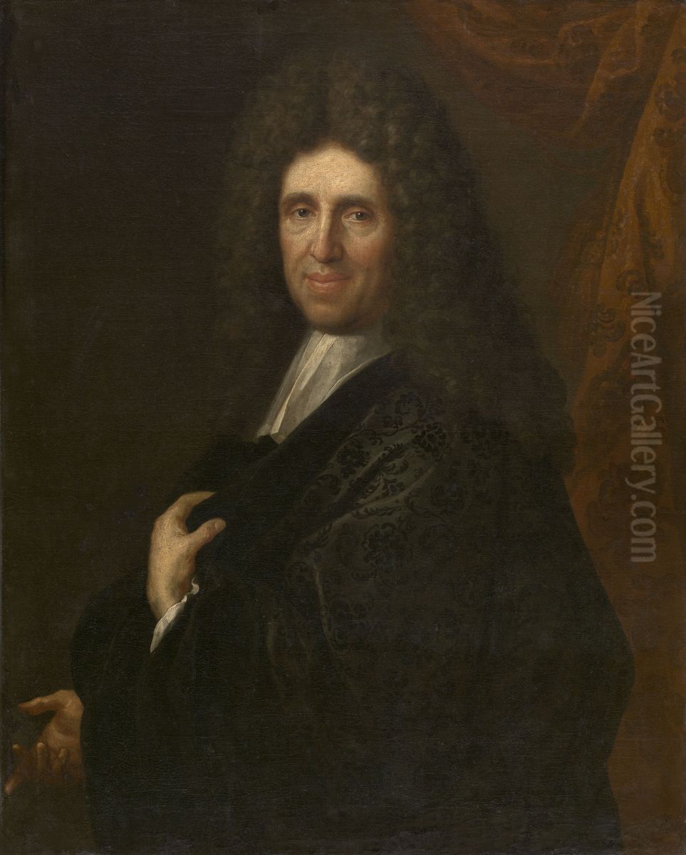 Gregorius Martens, burgemeester van Antwerpen en deken van de Sint-Lucasgilde Oil Painting by Jacob Denys
