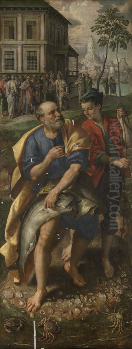 The Temple Tax Oil Painting by Maerten De Vos