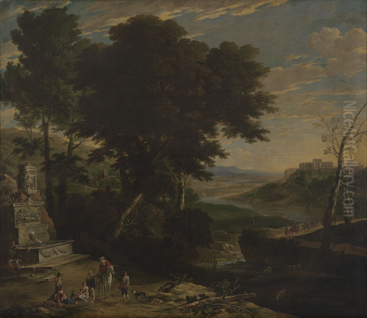 The Fortune-Teller Oil Painting by Gaspar de Witte