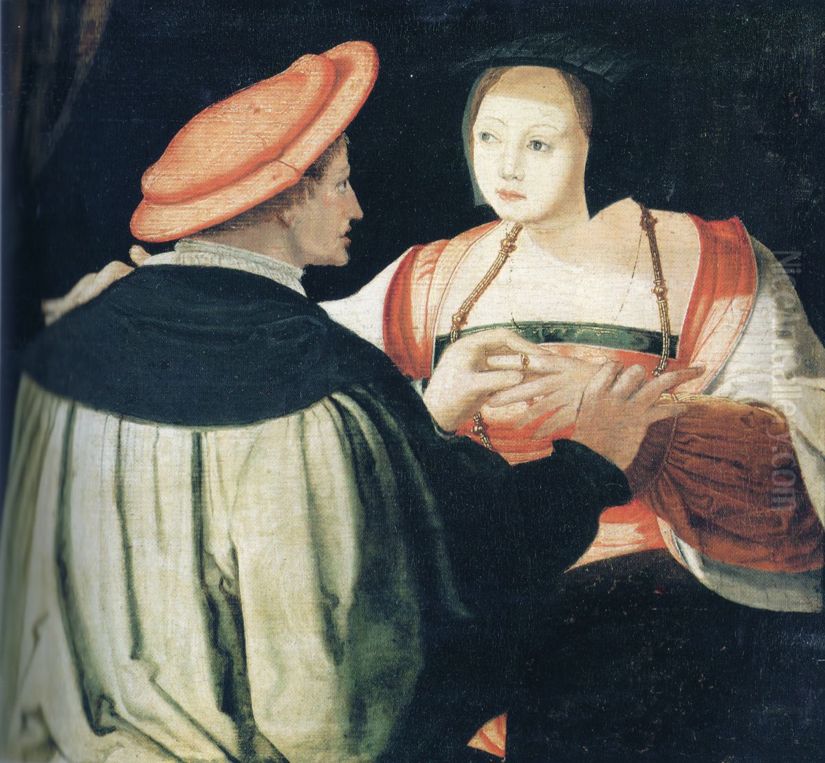 Verlobung Oil Painting by Lucas Van Leyden