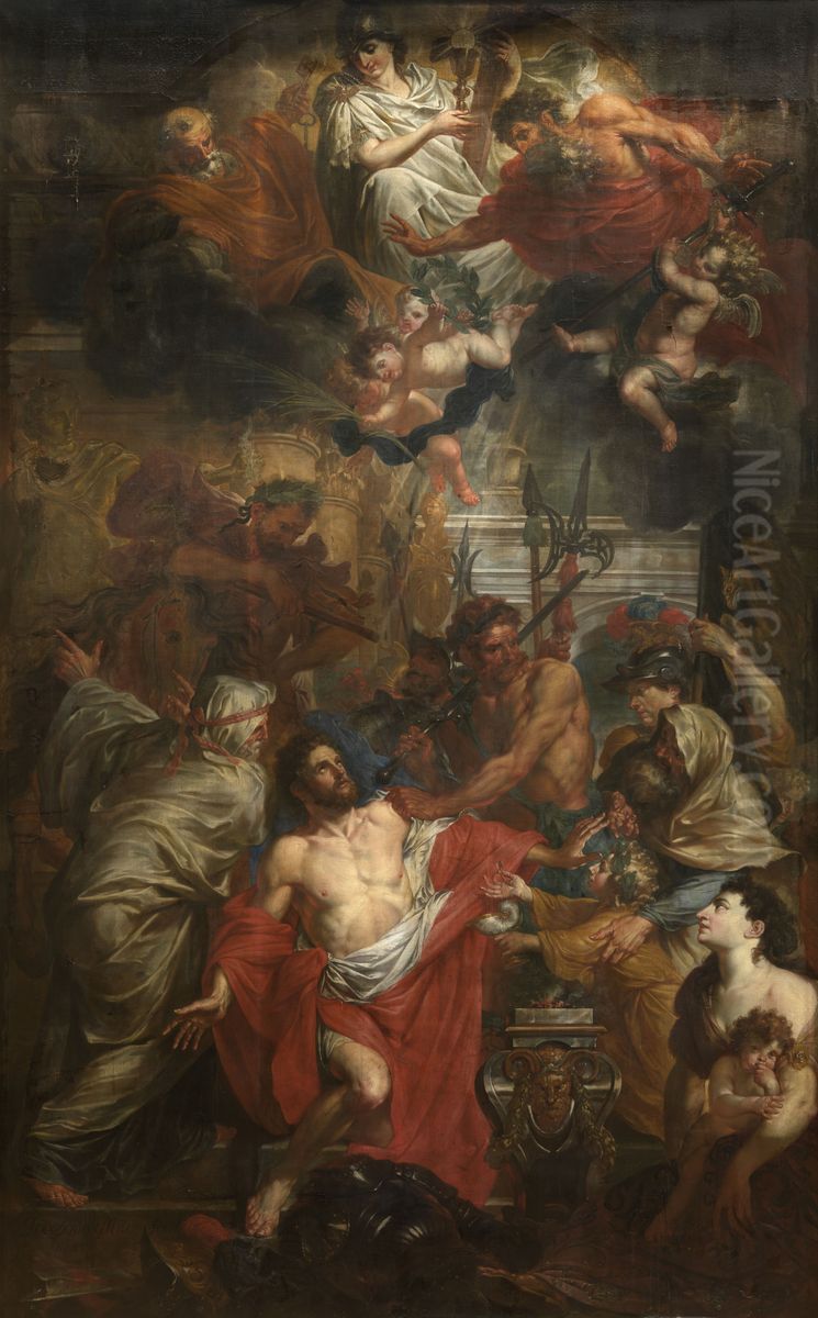 Martyrdom of Saint George the Great Oil Painting by Godfried Maes