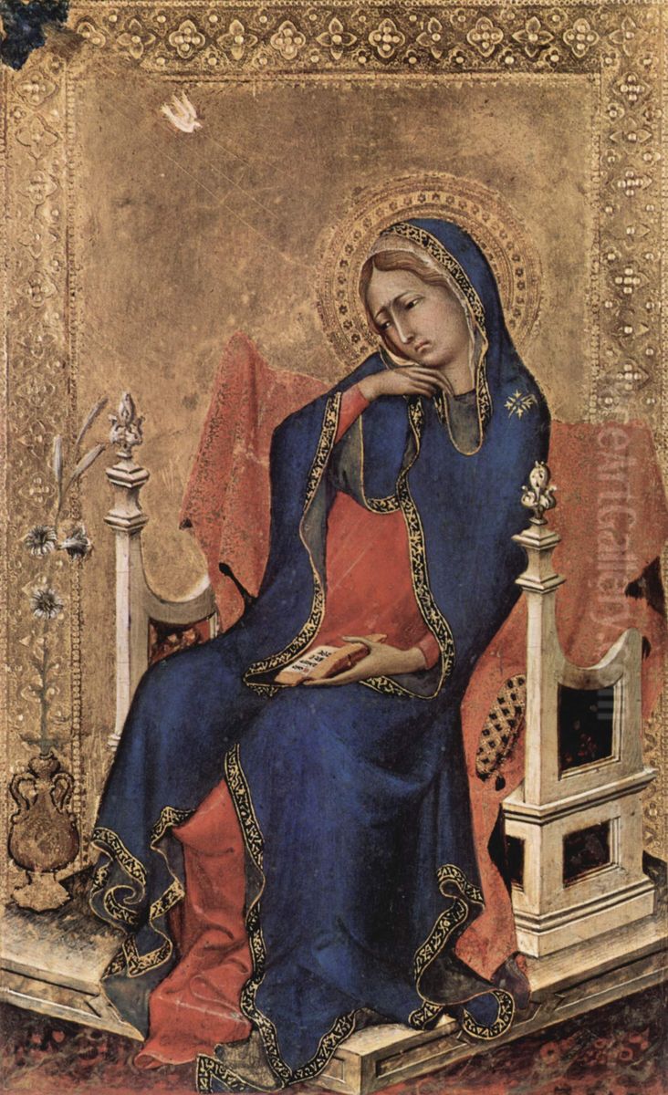 Maria der Verkundigung Oil Painting by Simone Martini