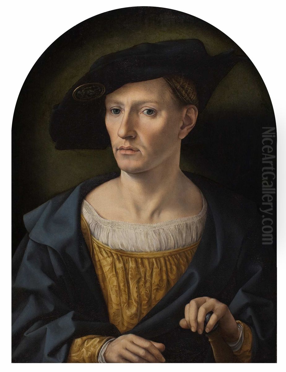 Portrait of a man Oil Painting by Jan Gossaert