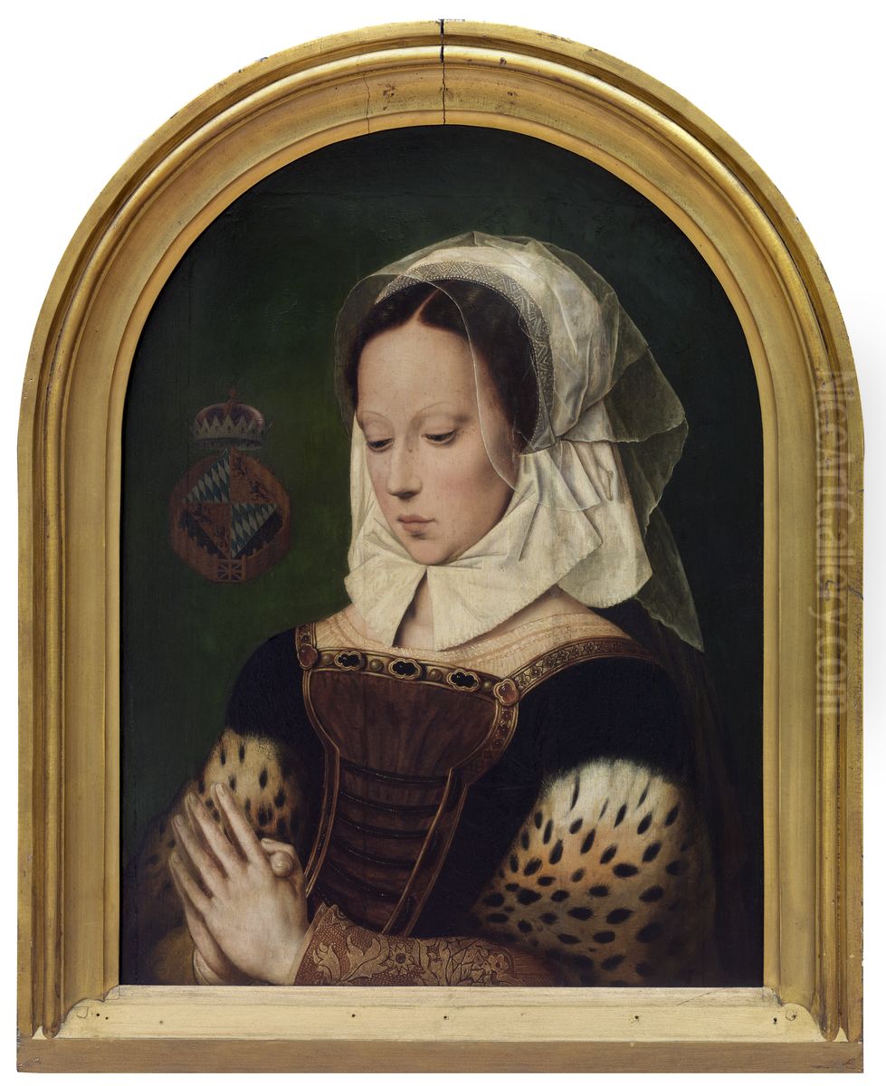 Jonge biddende vrouw Oil Painting by Ambrosius Benson