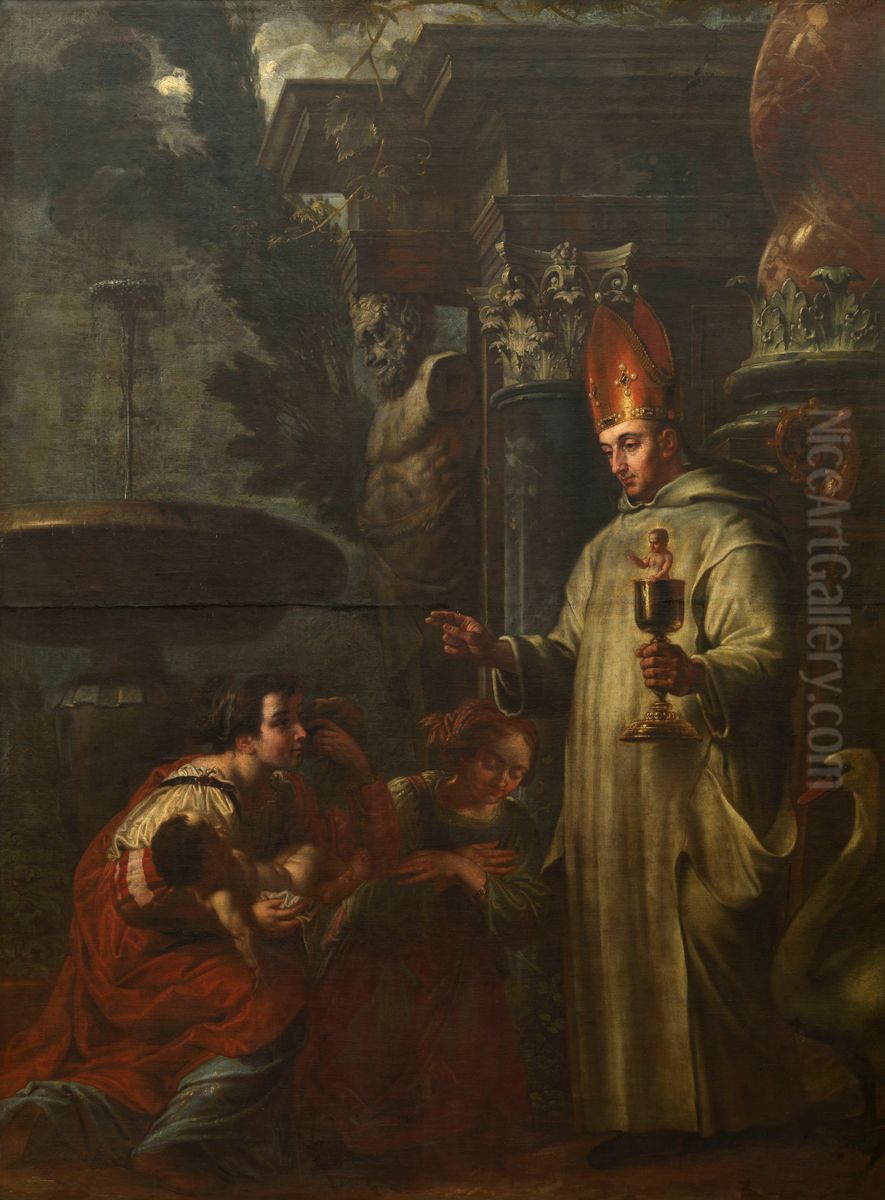 Miracle of Saint Hugh of Lincoln Oil Painting by Jan Erasmus Quellinus