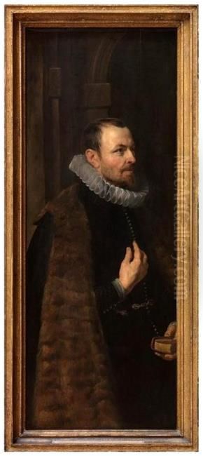 Portrait of Nicolas Rockox (1560-1640), burgomaster of Antwerp, husband of  Adriana Perez. Oil Painting by (studio of) Rubens, Peter Paul