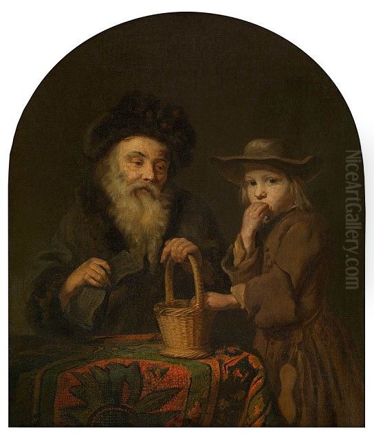 Two Ages Oil Painting by Godfried Schalcken