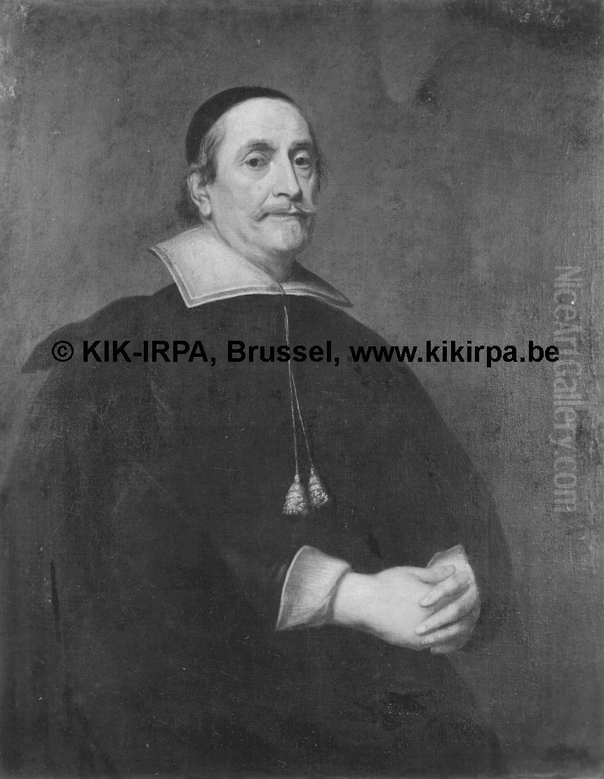 Hendrik van Halmale, Mayor of Antwerp Oil Painting by Pieter Thijs