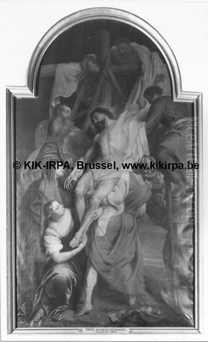 Descent from the Cross Oil Painting by Pieter Thijs