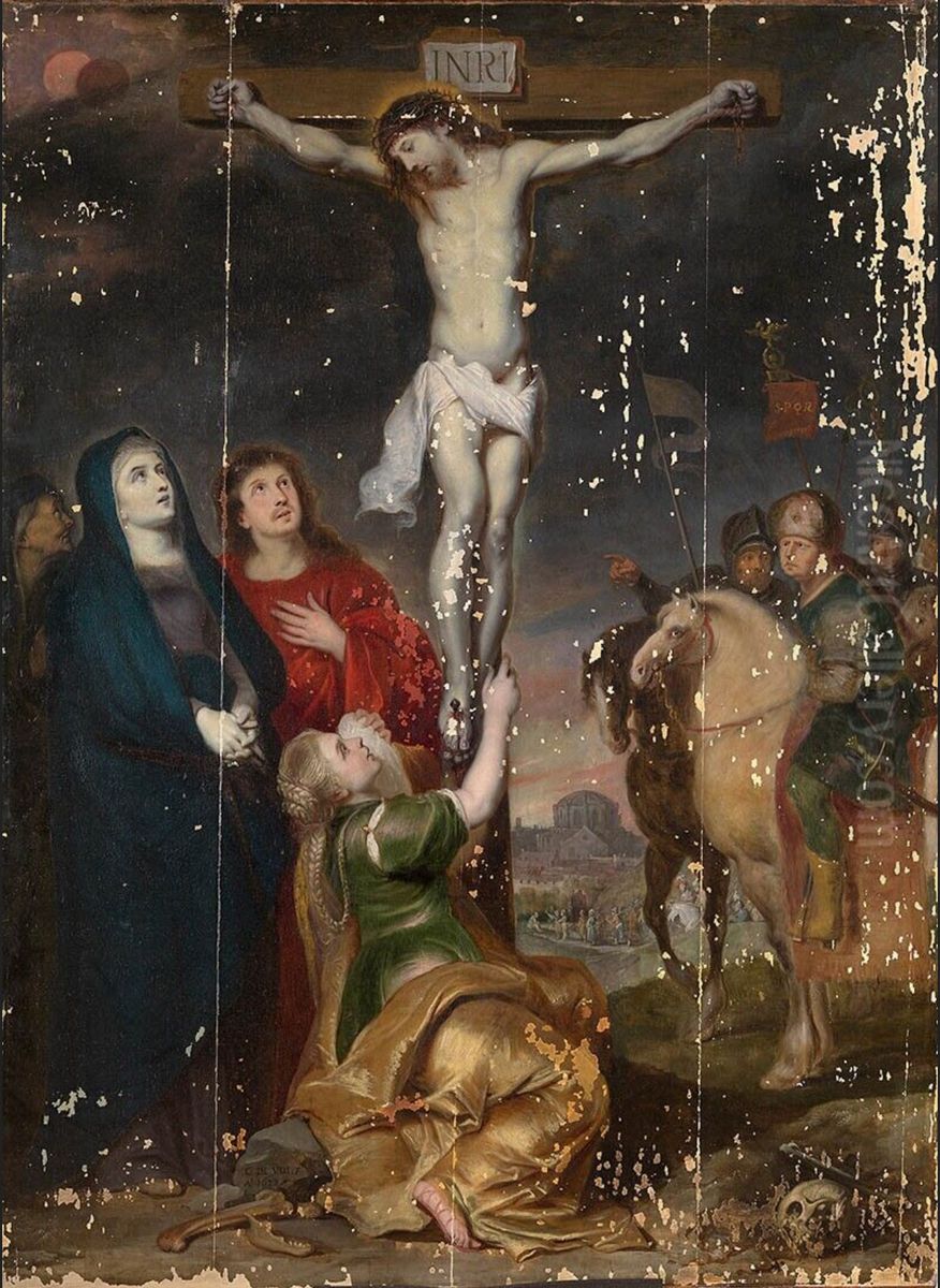 Calvary Oil Painting by Cornelis De Vos