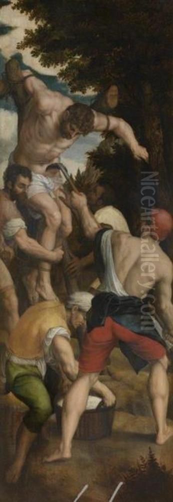 Episode from the martyrdom of St George Oil Painting by Michiel Coxie