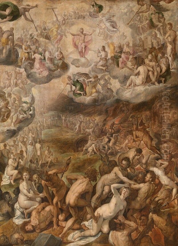 Laatste Oordeel Oil Painting by Chrispijn van den Broeck