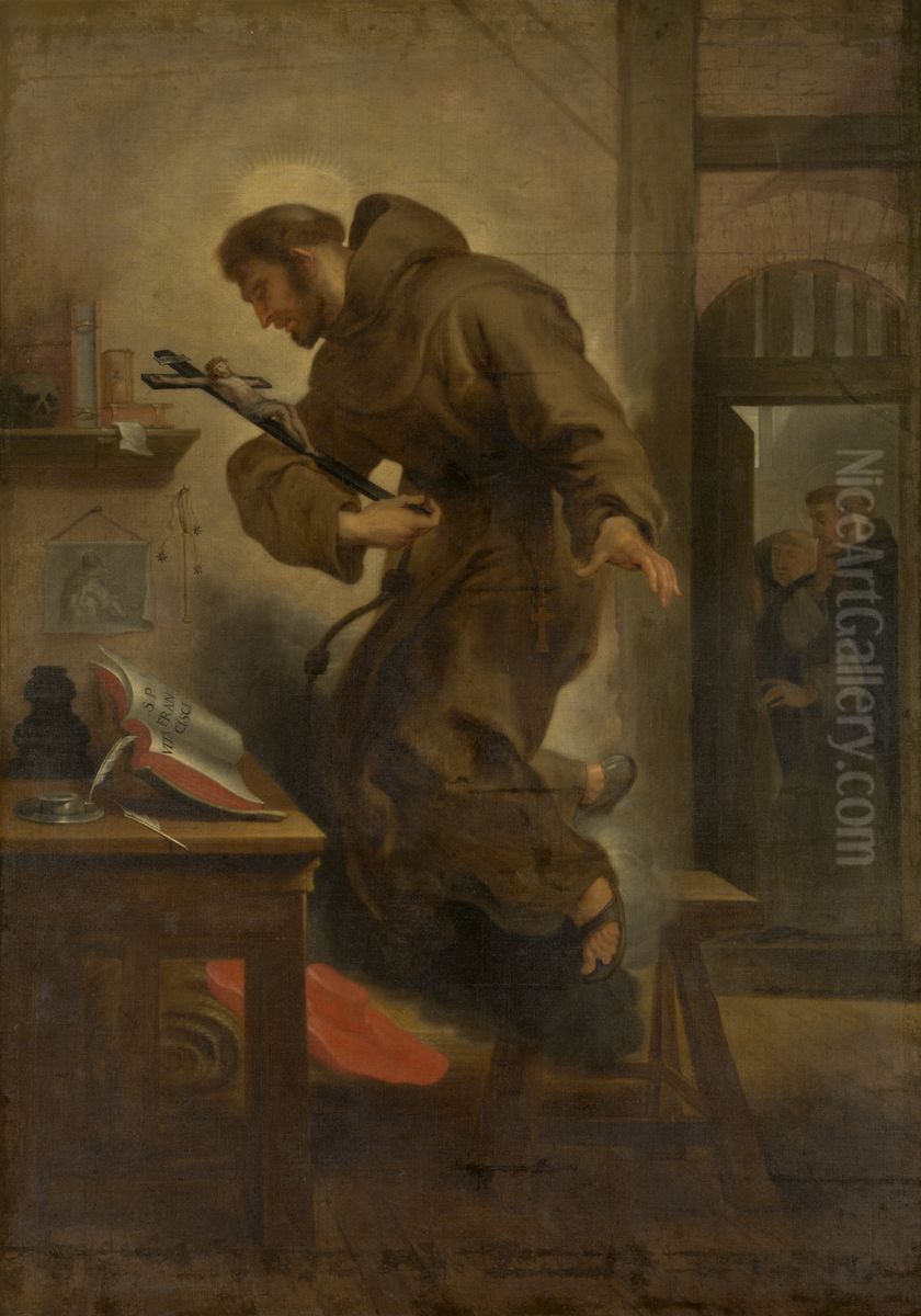 Saint Bonaventura in Ecstasy Oil Painting by Abraham van Diepenbeeck