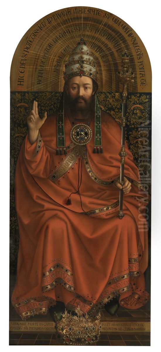 God Almighty Oil Painting by Jan Van Eyck