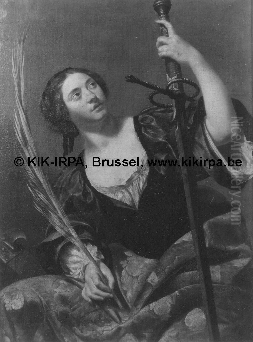 Saint Catherine of Alexandria Oil Painting by Pieter van Lint
