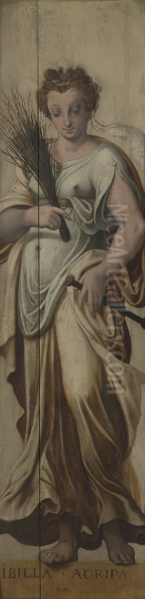 Sibyl Agrippina Oil Painting by Lambert van Noort