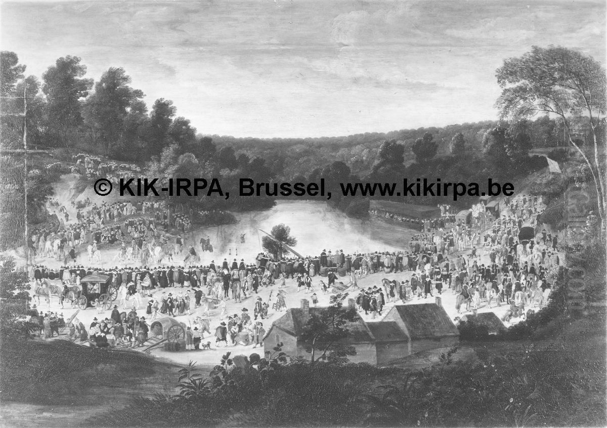 Garden Festival at Diesdelle Oil Painting by Denis van Alsloot