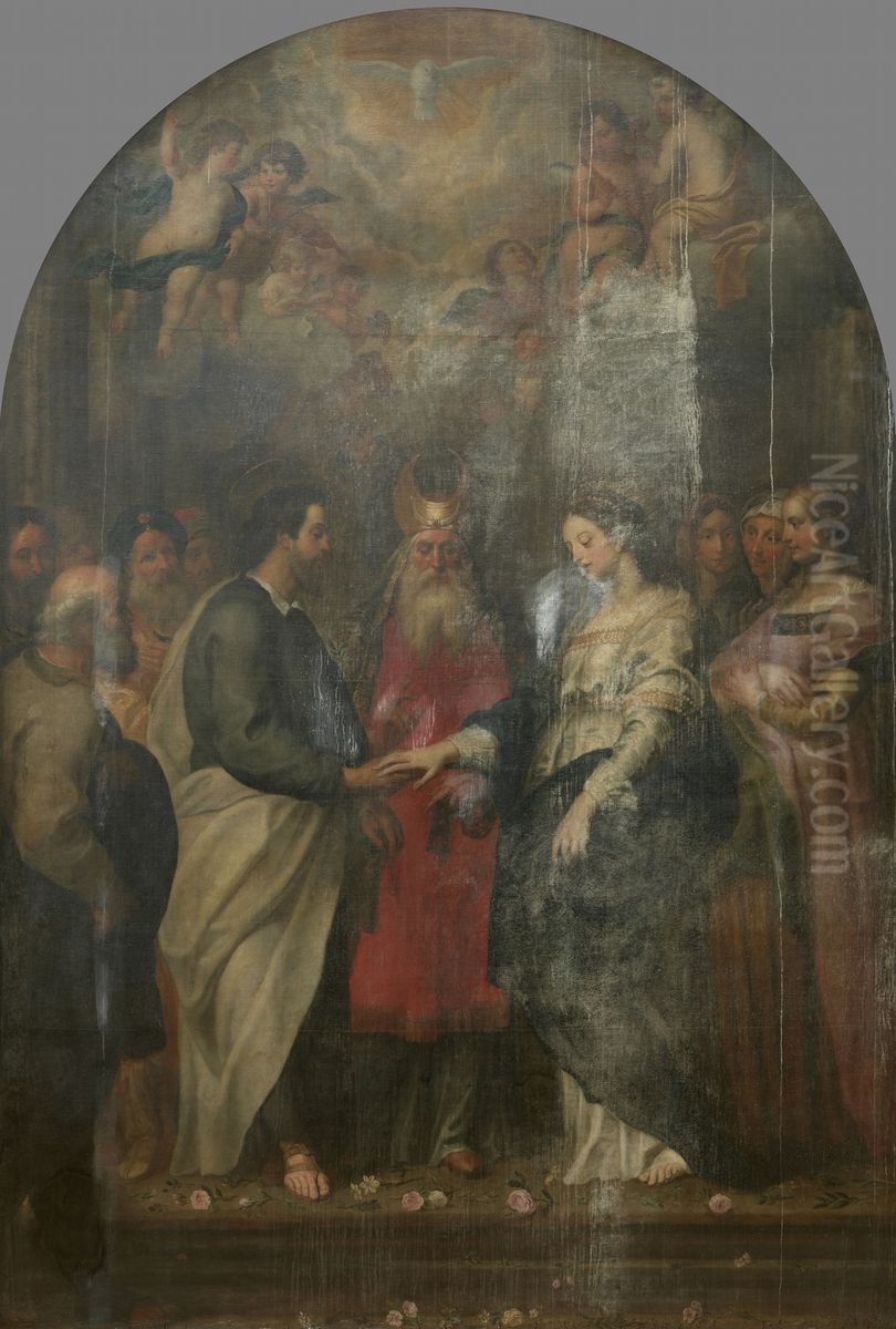 Huwelijk van Maria Oil Painting by Gerard Seghers