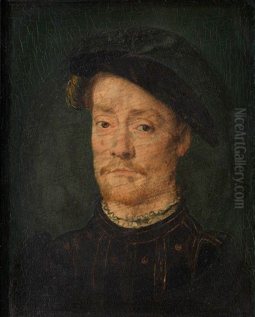 Portrait d'un homme Oil Painting by Corneille De Lyon
