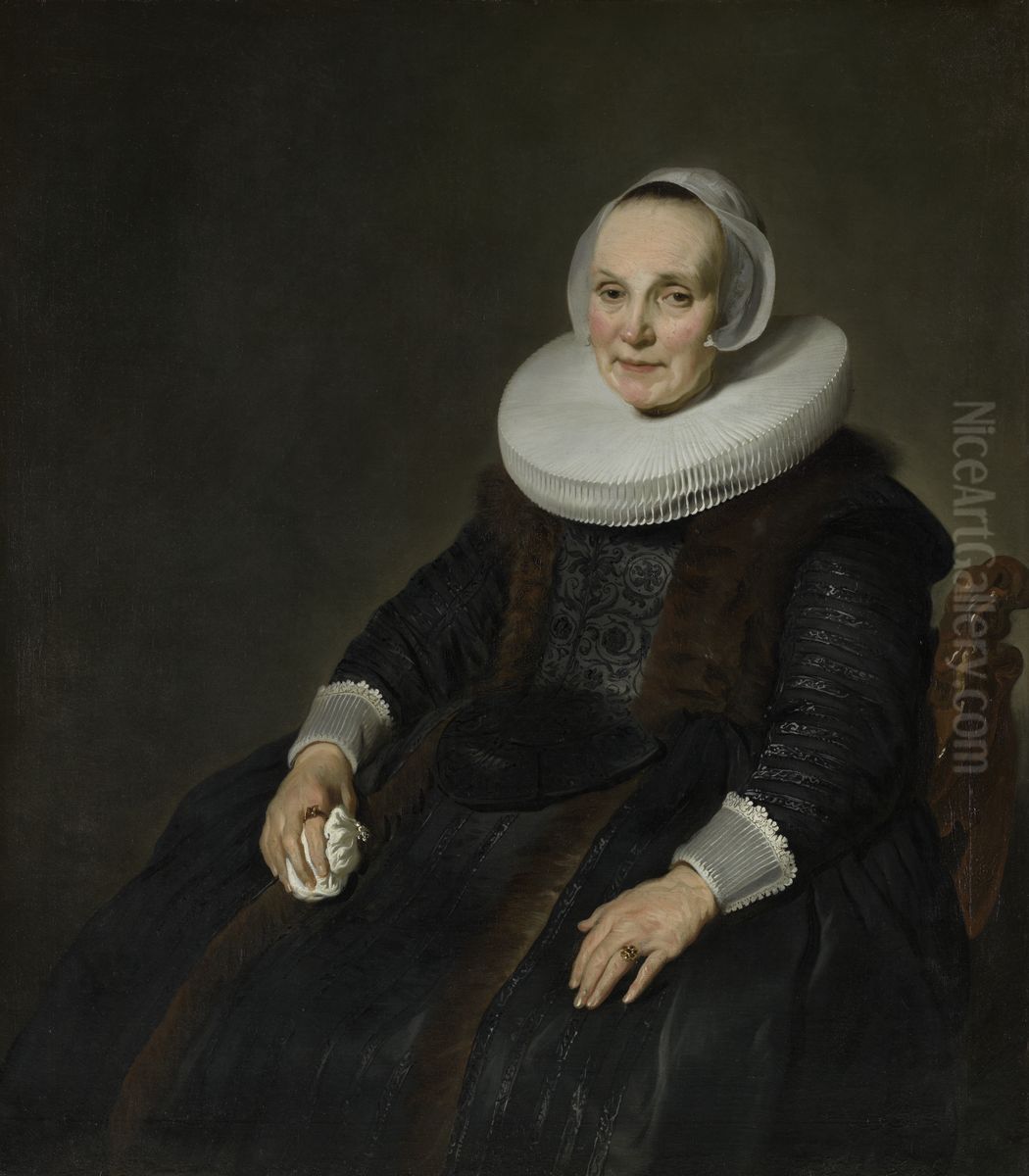 Portret van een vrouw Oil Painting by Jacob Adriaensz Backer