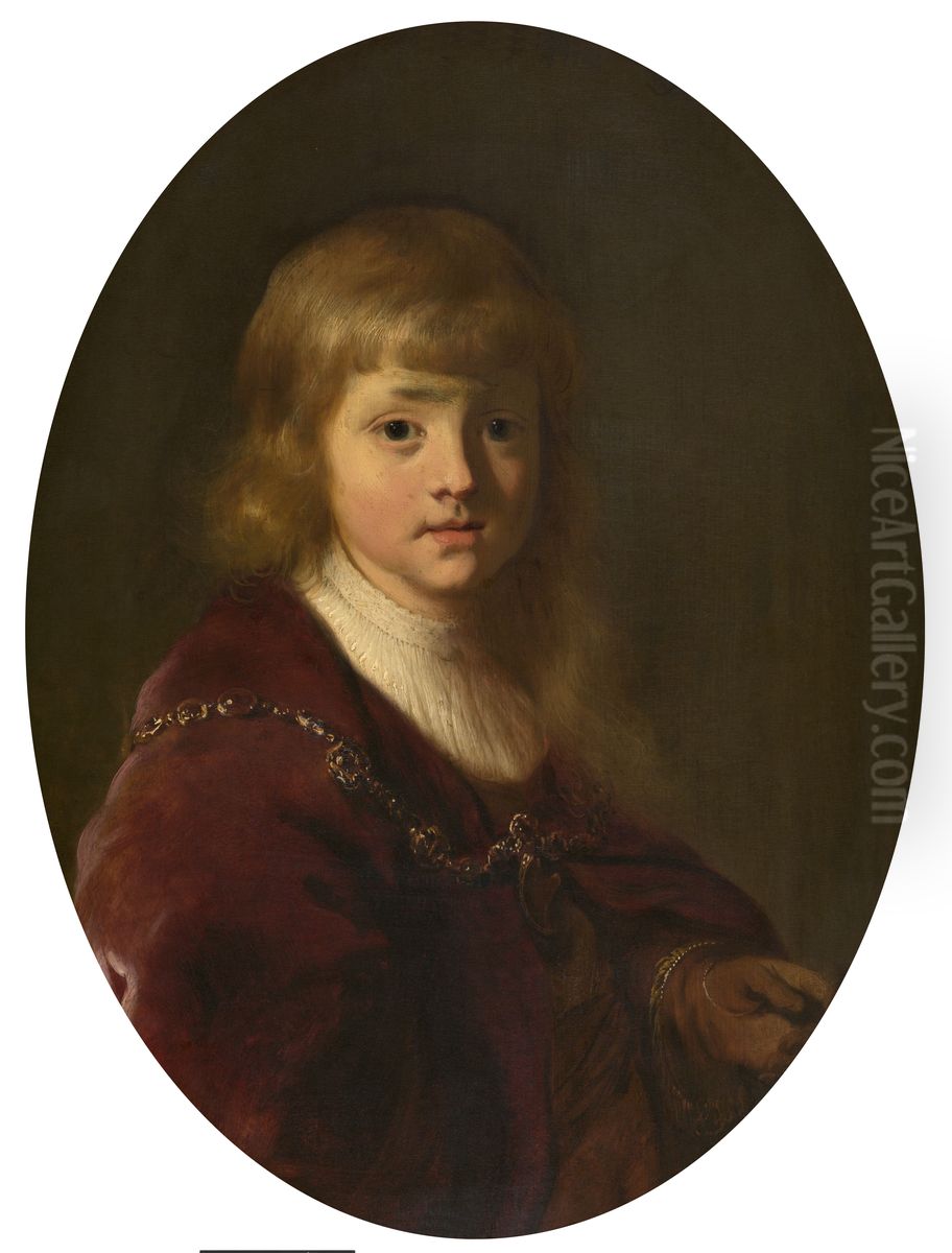 Portrait of a Boy Oil Painting by Jacob Adriaensz Backer