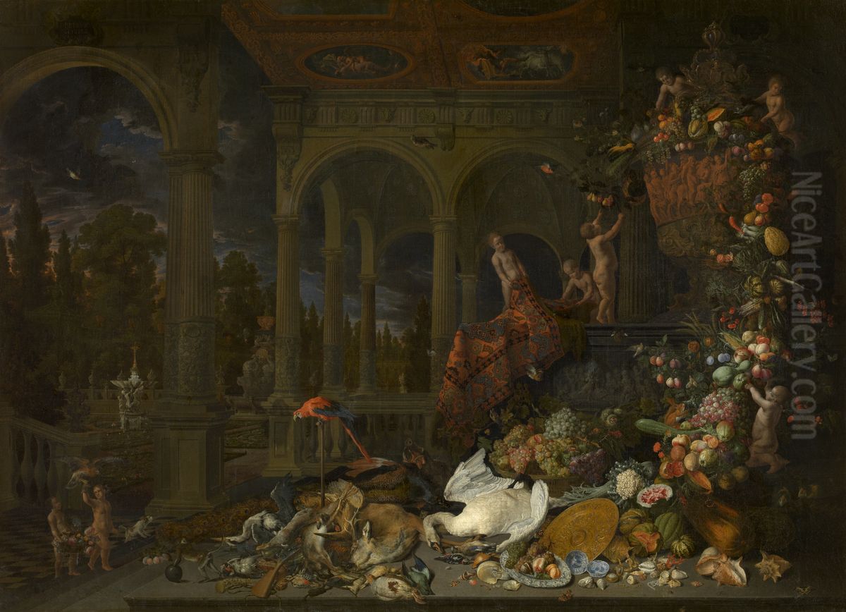 Still Life Oil Painting by Peeter Gijsels