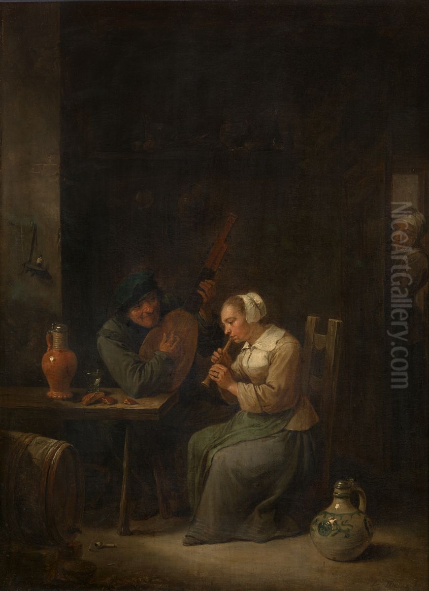 Duet Oil Painting by David Teniers the Younger