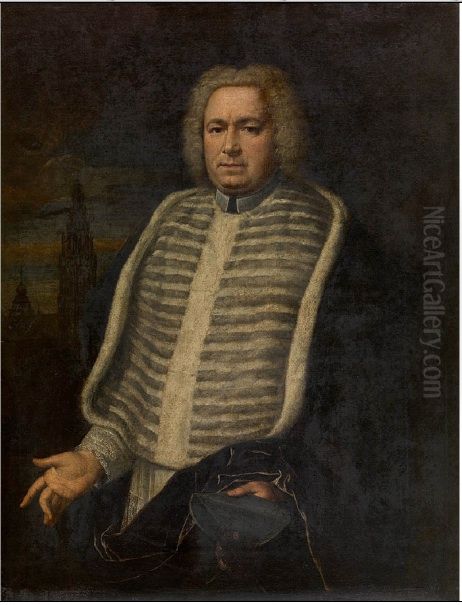 Portret van een kanunnik Oil Painting by Erasmus Quellinus II